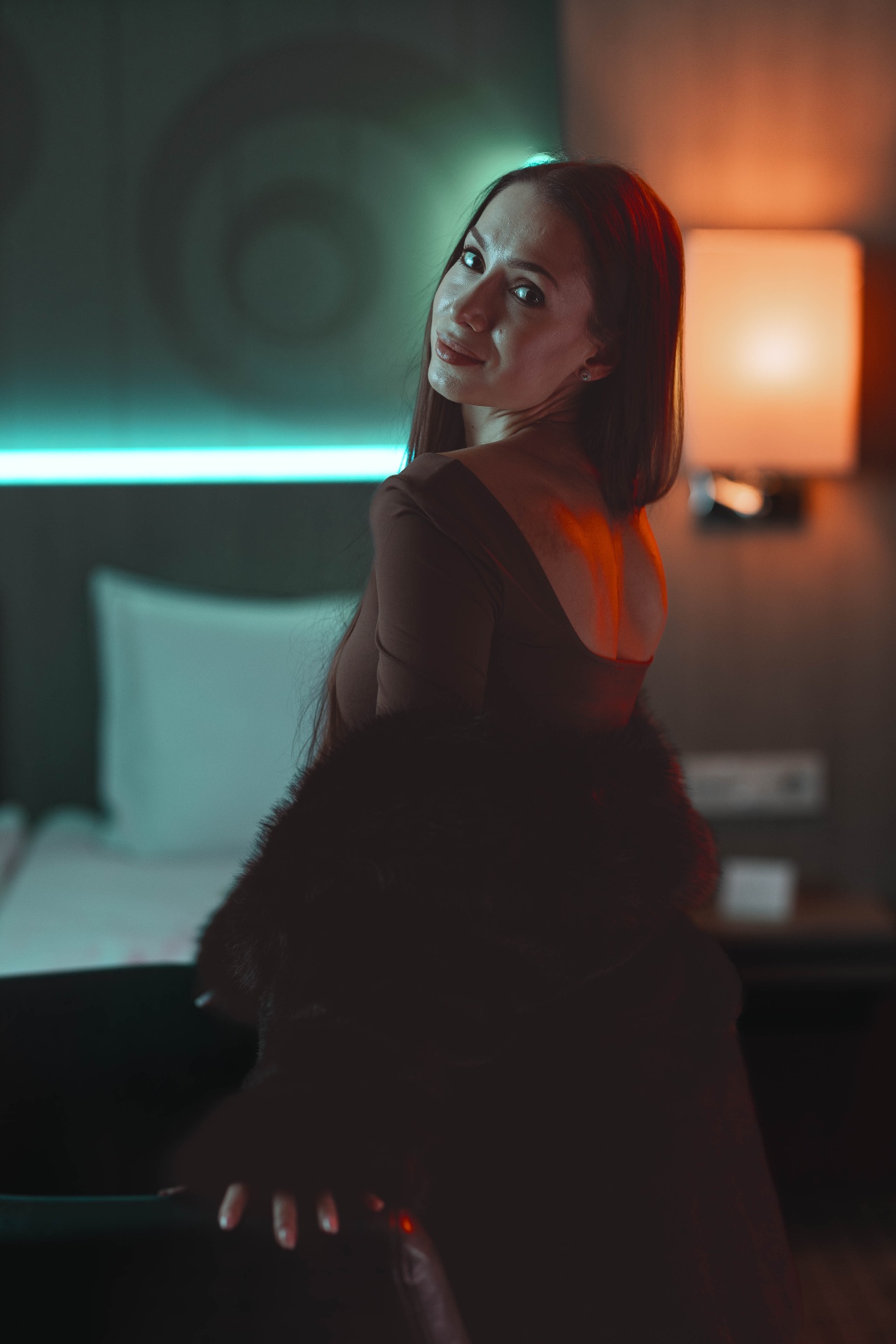Brand campaign hero, sculptural silhouette, controlled studio light
